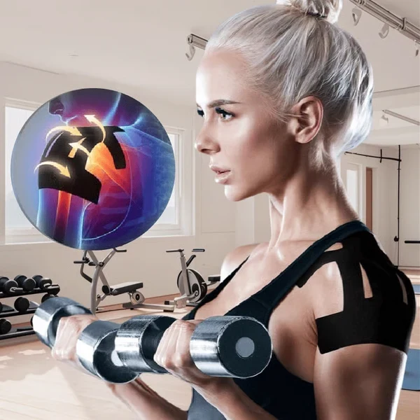 5 Pcs/Set Pre-Cut Elastic Shoulder Support Kinesiology Tapes hover