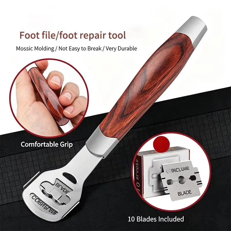 Foot Corn Plane Callus Remover With 10 Blades