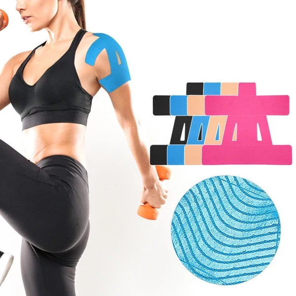 5 Pcs/Set Pre-Cut Elastic Shoulder Support Kinesiology Tapes